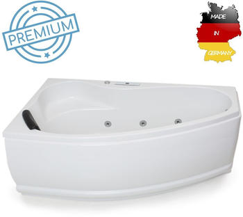 Basera Premium Indoor Eck-Whirlwanne Formentera links 160 x 90 cm (BA3004010)