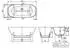Villeroy & Boch Antheus freistehend oval 175x80cm oval Mittelablauf (UBQ175ANH7F400V-3S)