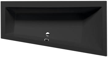 polysan Asymmetrische Badewanne Andra R 170 x 90 cm Acrylat rechts schwarz (81511BM)