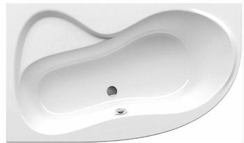 Ravak Asymmetrische Badewanne Rosa 160 x 95 cm Acrylat links weiß (RO16095L)