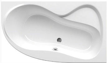 Ravak Asymmetrische Badewanne Rosa 160 x 95 cm Acrylat rechts weiß (RO16095P)