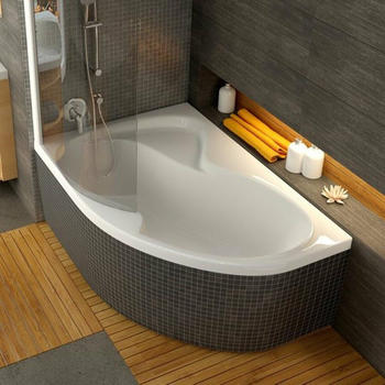 Ravak Asymmetrische Badewanne Rosa II 170 x 105 cm Acrylat links weiß (RO1700NEWL)