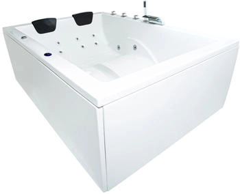 Basera Indoor Whirlpool Badewanne XXL Wave 2 Personen Basic 180x130cm
