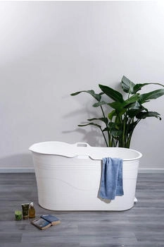 Schw&auml;nlein Mobile Badewanne XL 123 x 51 x 63 cm wei&szlig;
