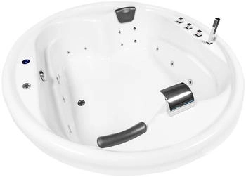 Basera Basic Indoor Podest-Whirlwanne XXL Gomera rund 182 x 182 cm (BA3005022)