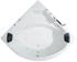 Basera Classic Indoor Eck-Whirlwanne Korfu 155 x 155 cm (BA3002057)