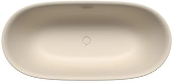 Kaldewei Meisterstück Oyo Duo 1051 Badewanne mit Überlauf Ablaufdeckel emailliert warm beige 20 (205143530661)