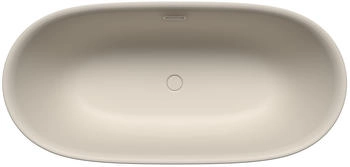 Kaldewei Meisterst&uuml;ck Oyo Duo 1050 Badewanne mit &Uuml;berlauf Ablaufdeckel emailliert warm grey 10 (205043530668)