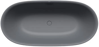Kaldewei Meisterstück Oyo Duo 1050 Badewanne mit Überlauf Ablaufdeckel emailliert cool grey 70 (205043530665)