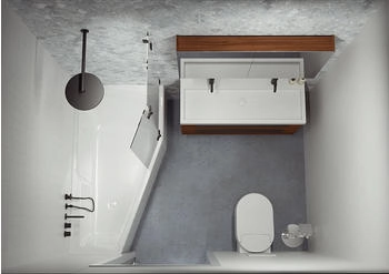 Riho Rethnik Space Einbau-Badewanne 170 x 90 cm Version rechts wei&szlig; (B113001005)