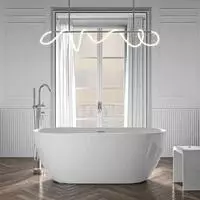 Freistehende Badewanne Bernstein Jazz Plus 2.0 160x75x59 Cm Wei&szlig; Gl&auml;nzend