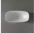 Bernstein Ocean Stone Freistehende Badewanne Mineralguss Weiß Matt 180x87cm