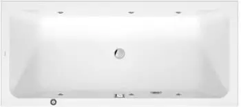 Duravit D-Code 2.0 Whirlwanne Einbau 1800x800mm, 2 R&uuml;ckenschr&auml;gen (760672000JP1000)
