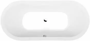 polysan VIVA O Badewanne 185x80x47cm, Weiß (72179)