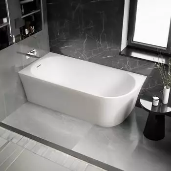 Bernstein Nova Corner Eck-Badewanne Acryl Matt Weiß 170x80x58cm Links (Nova Corner)