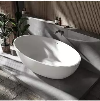 Bernstein RELAX Freistehende Badewanne Mineralguss 176x103x55cm (25152)