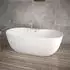Home Deluxe Leni Freistehende Badewanne mit Armatur, Weiß, 170x80cm (Leni)