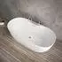 Home Deluxe Leni Freistehende Badewanne mit Armatur, Weiß, 170x80cm (Leni)