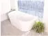 Aloni Aloni Halbfreistehende Badewanne Acryl Weiß 170x80x60cm Mittelablauf (FB5500)