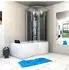 AcquaVapore K50-L32-WP Whirlpool Duschkabine mit Wanne 170x100cm, ESG-Sicherheitsglas, schwarz (K50-L32-WP)