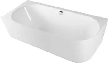 polysan SUSSI L Freistehende Eckwanne, Gussmarmor 150x70x49,5cm, weiß (93231L)