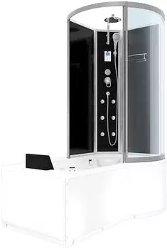 AcquaVapore K50-L31-WP Whirlpool-Duschkabine mit Wanne 170x100cm (K50-L31-WP)