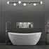 Bernstein Dalia Freistehende Badewanne Sanitäracryl Weiß glänzend 170x72x60cm (Dalia)
