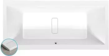 polysan Marlene Slim Rechteck-Badewanne 190x90x48cm, weiß (71607S)