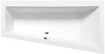 polysan Andra R asymmetrische Badewanne 180x90x45cm, rechts, wei&szlig; (78771)