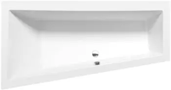 polysan Andra L asymmetrische Badewanne 180x90x45cm, links, weiß (72872)