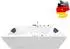 Basera Naxos Classic Whirlpool-Badewanne 140x75cm, 24 Massagedüsen, LED, Bluetooth (BA3002072)