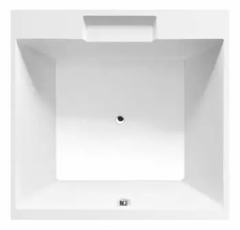 polysan Came quadratische Badewanne 175x175x50cm, weiß (23611)