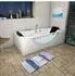 AcquaVapore Whirlpool-Eckbadewanne W81R-TH-C-SC 180x90cm, Radio, Farblicht, aktive Schlauch-Reinigung (W81R-TH-C-SC)