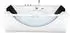 AcquaVapore Whirlpool-Badewanne W81R-TH-B-SC 180x90cm, Radio, Farblicht, aktive Schlauch-Reinigung (W81R-TH-B-SC)