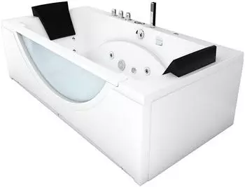 AcquaVapore W81R-TH-A-SC Whirlpool-Eckbadewanne 90x180cm mit Radio und Farblicht (W81R-TH-A-SC)