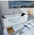 AcquaVapore W81R-TH-A-SC Whirlpool-Eckbadewanne 90x180cm mit Radio und Farblicht (W81R-TH-A-SC)