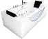 AcquaVapore W81H-TH-C-SC Whirlpool-Eckbadewanne 180x90cm, weiß, Kunststoff (W81H-TH-C-SC)