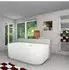 AcquaVapore Freistehende Badewanne F07, Acryl, oval, 170x80cm (F07-170-B-EA)