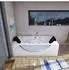 AcquaVapore W81-TH-A-SC Whirlpool-Eckbadewanne 90x180cm mit Farblicht (W81-TH-A-SC)
