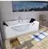 AcquaVapore W81-TH-A-SC Whirlpool-Eckbadewanne 90x180cm mit Farblicht (W81-TH-A-SC)