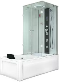 AcquaVapore Duschtempel K05-L01-WP Whirlpool-Dusche Kombination 180x90cm (K05-L01-WP)