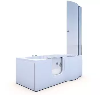 AcquaVapore S12D-WP-L Seniorendusche mit Whirlpool 170x85cm (S12D-WP-L-EC)
