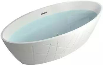 Sanotechnik Las Vegas freistehende Badewanne, wei&szlig;, Acryl, 170x80x56cm