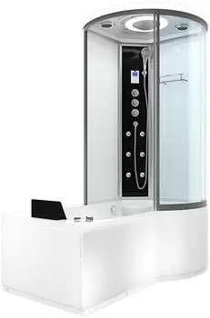AcquaVapore K55-L03-WP-EC Whirlpool-Duschkabine mit Wanne 170x100cm (K55-L03-WP-EC)
