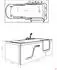 AcquaVapore Seniorenwanne mit Tür, Whirlpool, rechteckig, 150x75cm (S17-EH-WP-L)