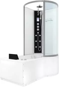 AcquaVapore K50-L03-WP Whirlpool-Duschkabine mit Wanne 170x100cm (K50-L03-WP)