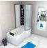 AcquaVapore K50-L03-WP Whirlpool-Duschkabine mit Wanne 170x100cm (K50-L03-WP)