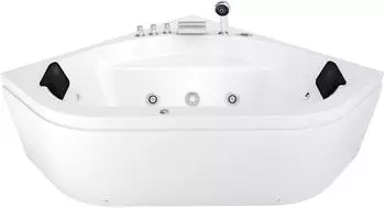 AcquaVapore W20R Eckbadewanne Whirlpool 140x140cm mit Radio und Farblicht (W20R-EA)