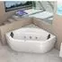 AcquaVapore W20R Eckbadewanne Whirlpool 140x140cm mit Radio und Farblicht (W20R-EA)