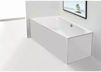 Hoesch Thasos Glasverkleidung Ecke wei&szlig; 150x100cm (47032.550)